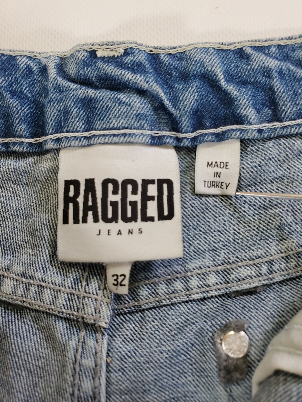 🟢7661 * The Ragged Priest Daisy Floral Print Straight Leg Jeans Blue Size 32 - Picture 3 of 16